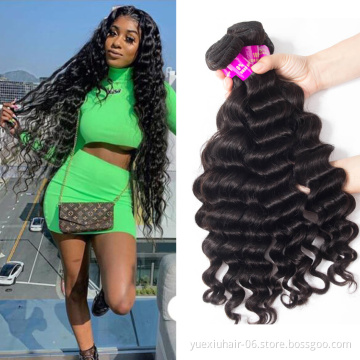 Best Seller wholesale virgin hair vendors virgin human hair bundles Loose Deep human hair weave bundles